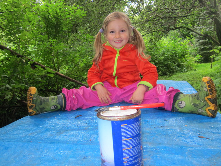 летне-осенние поделочки на дачке