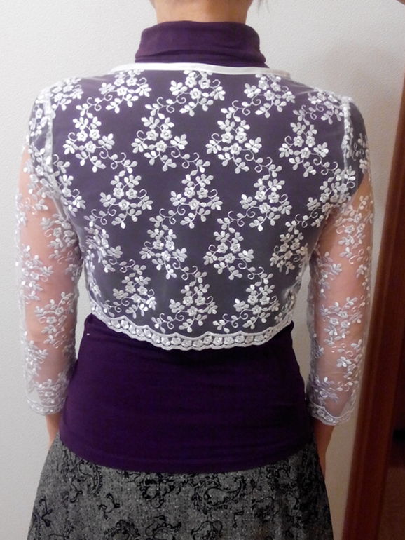 платье и болеро, пелерина