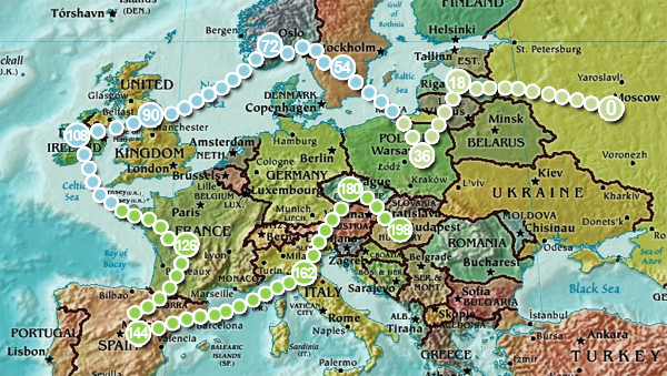 30 дней вокруг света – Глава 12 - Дюжина