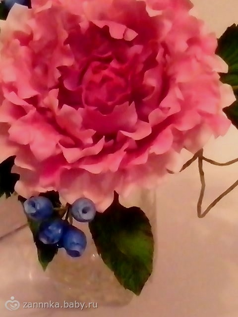 Пион из мастики