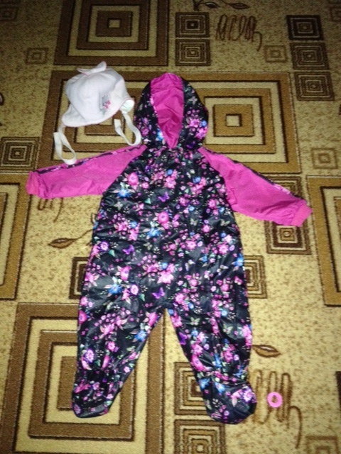 велюровый комбинезон Пилгуни и комбинезон весна- осень Милашка Сьюзи р 74