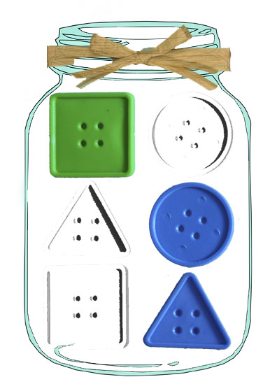 Автомобильный завод, банки с леденцами – игры с геометрическими пуговицами