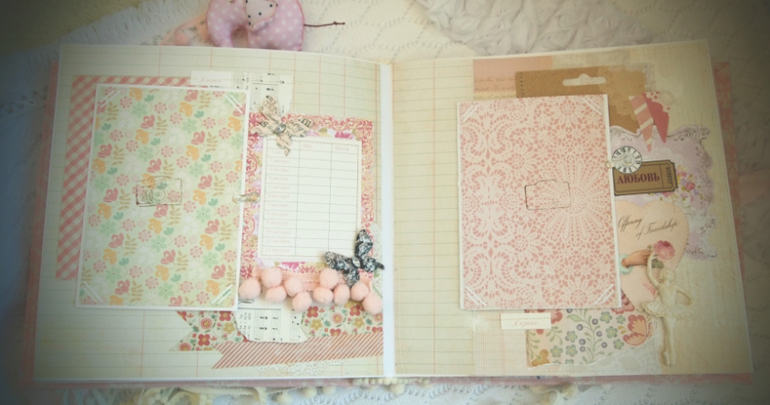 Зефирный альбом для маленькой девчушки Кати