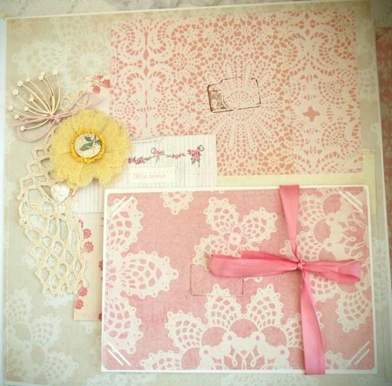 Зефирный альбом для маленькой девчушки Кати