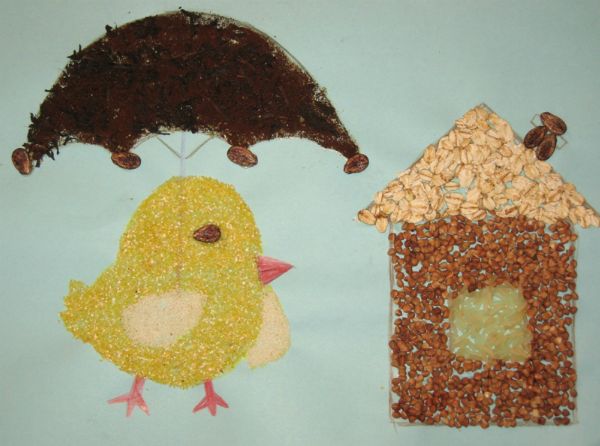 Рисуем крупами