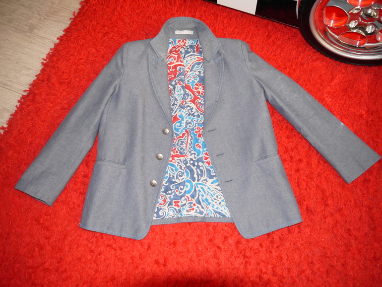 Пиджак синий с принтом на спине «ретро мафия» Gioia di Mamma