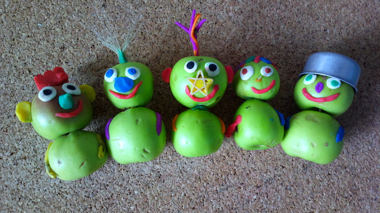 Яблочные человечки ( подарок папе)