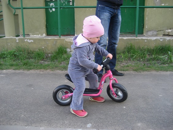 Беговел. Наш первый заезд.