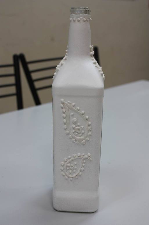 Мастер-класс по бутылке «Загадочная Индия».