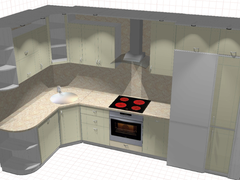 Девочки! Еще раз к Вам за советом. В каком цвете однотонная или комбинированная) лучше смотрится кухня.