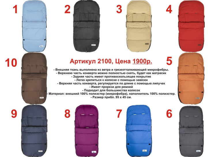 Конверт в коляску облегченный (летний) весна/осень. Новый.Германия.