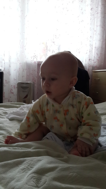 Наконец мой мальчик сел!