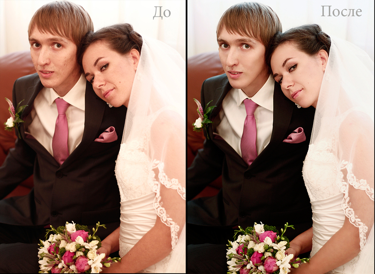 Свадебное. Ретушь.