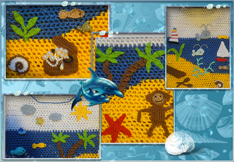 Комплект крючком для мальчика