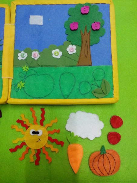 А вот и мое творение! Книжка-развивашка.