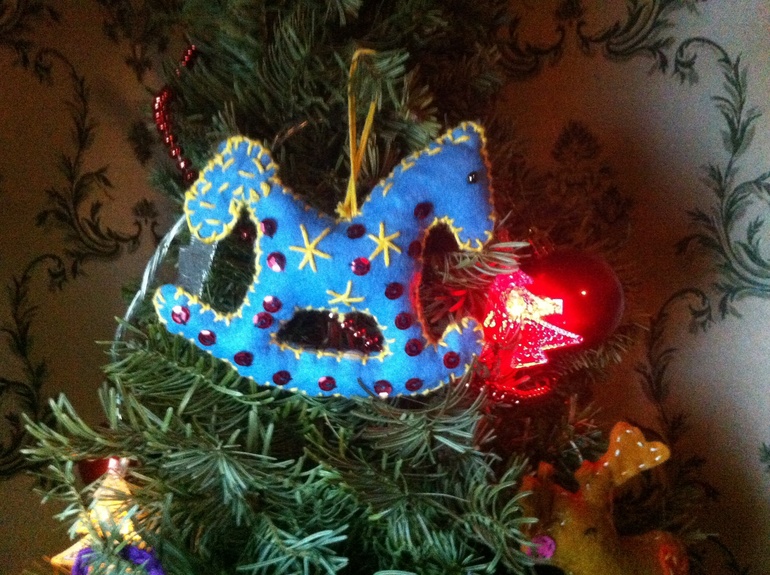 Мое знакомство с фетром))Игрушки на елку