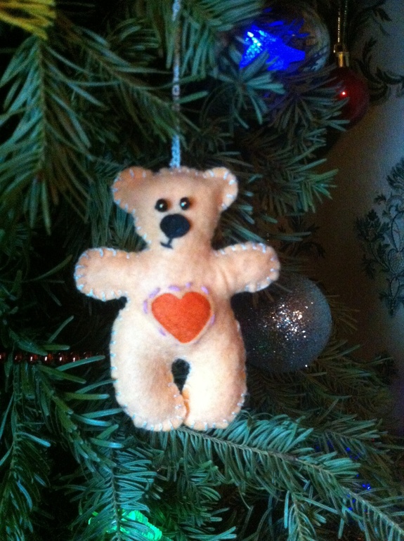 Мое знакомство с фетром))Игрушки на елку