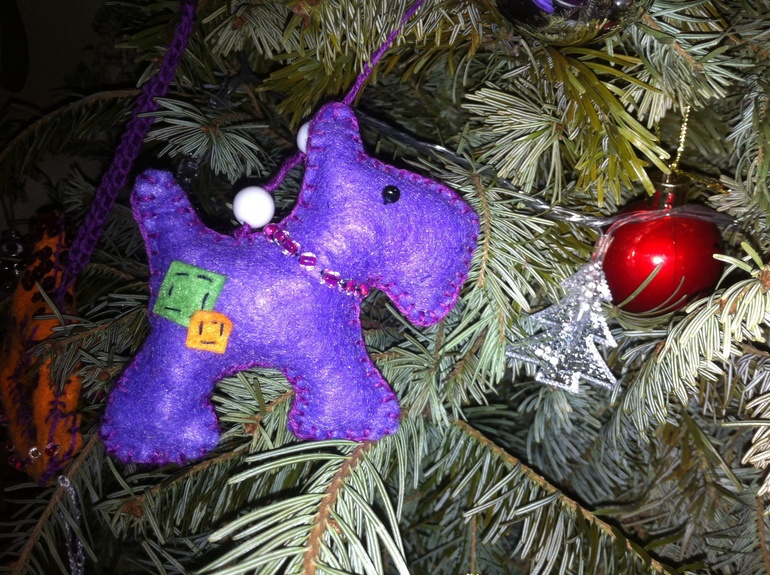 Мое знакомство с фетром))Игрушки на елку