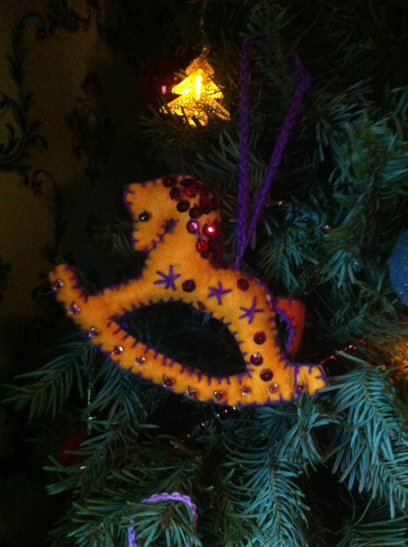 Мое знакомство с фетром))Игрушки на елку