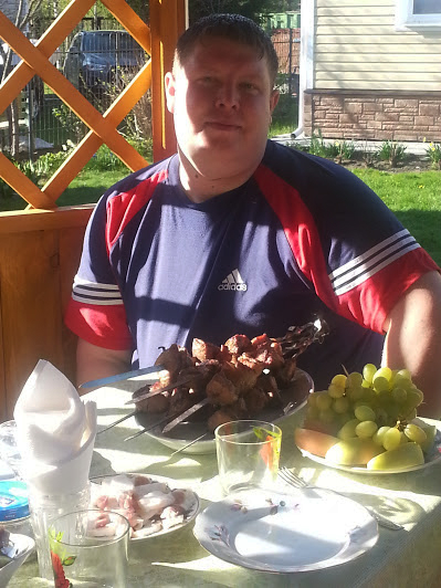 На даче