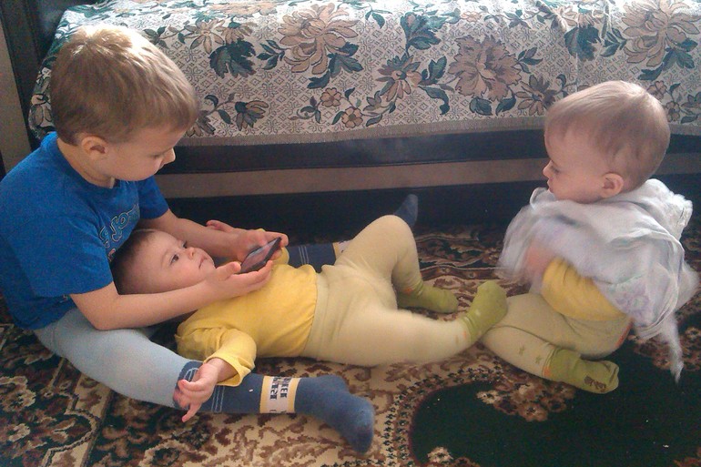 Первый день рождения....