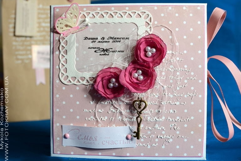 Коробка для CD дисков - свадебная фотосессия.