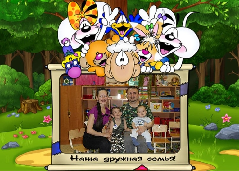 Коллажи на Первый день рождения Эмиля.