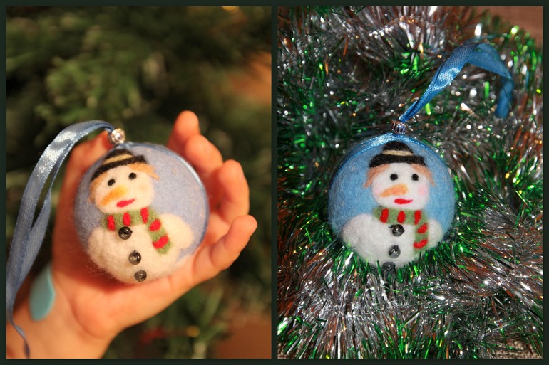 Новогодние игрушки - валяшки))