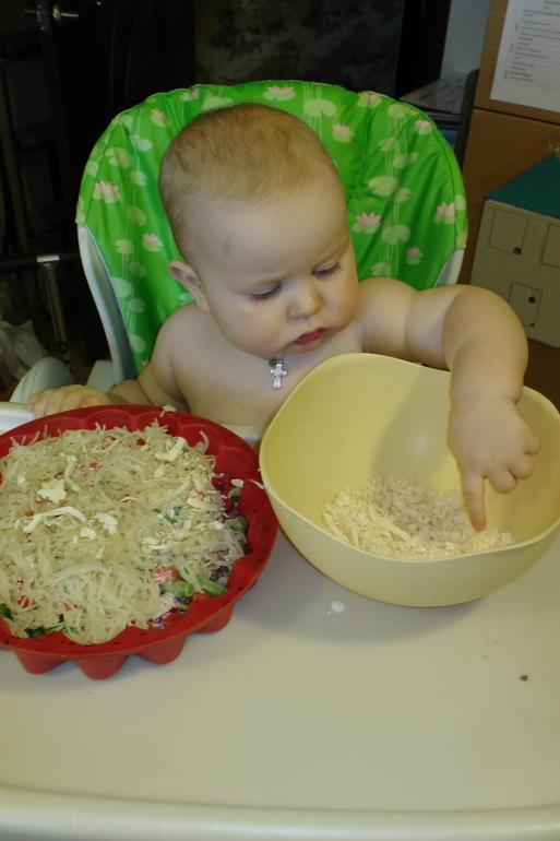 Макароны, запеченные с помидорами и сыром.