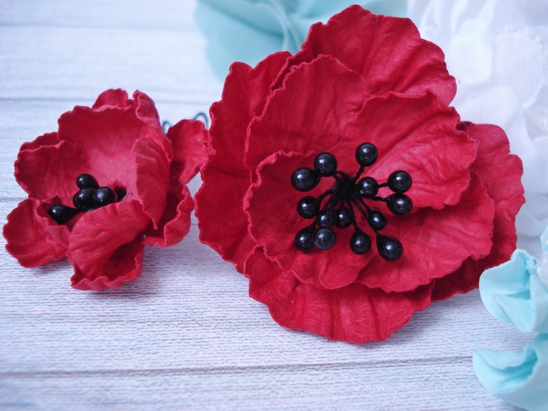 И мои самодельные цветы)