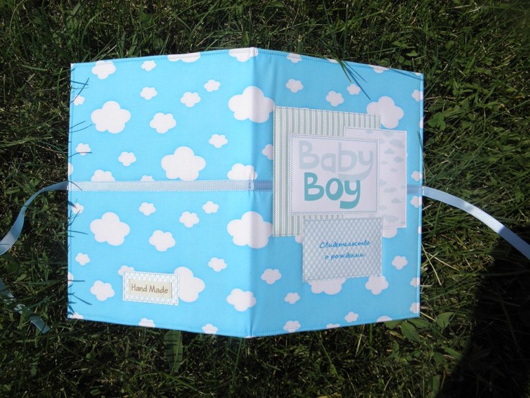 Папка-обложка для свидетельства о рождении 