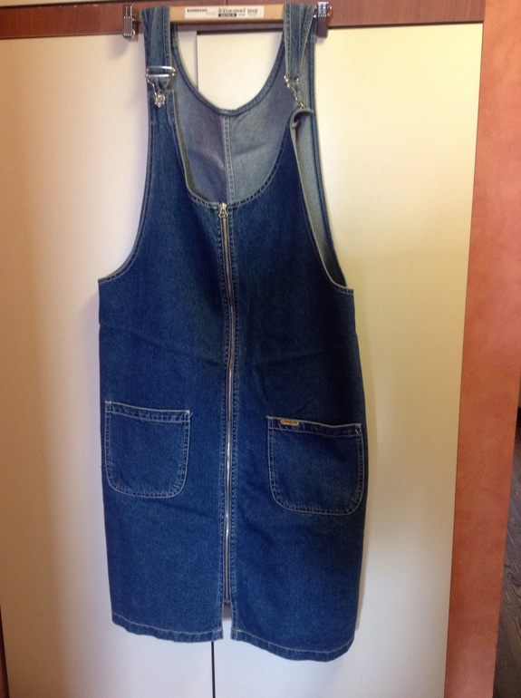 Джинсовый сарафан для беременной