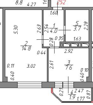 Маленькая однушка для троих.
