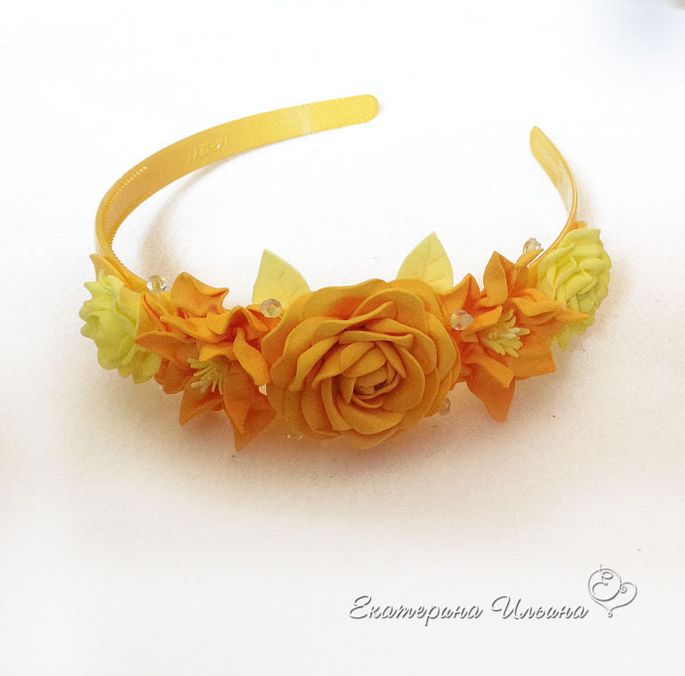 Цветочные ободки для девочек