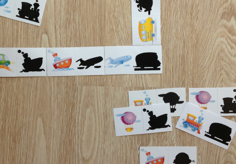 Домино с тенями (раздача материала)