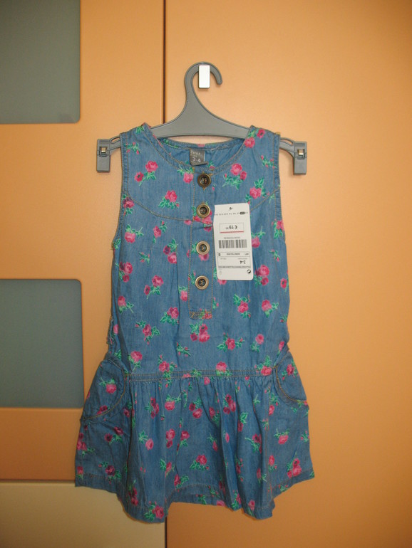 Джинсовые платья для девочек Zara. 500р.!