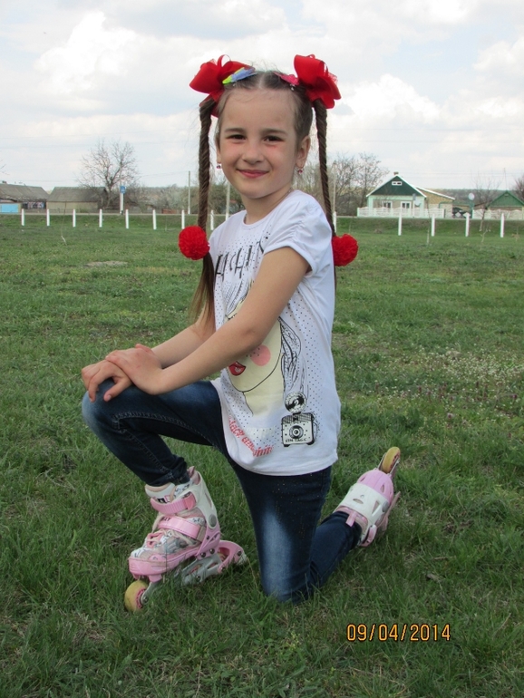 Наша прогулка сегодня...Маша 7 лет миша почти 8 месяцев ну и я