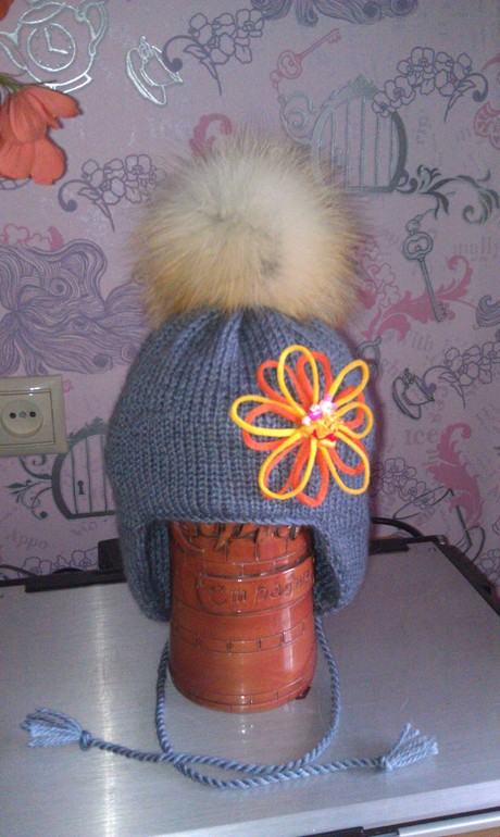 шапочка с шарфиком на заказ