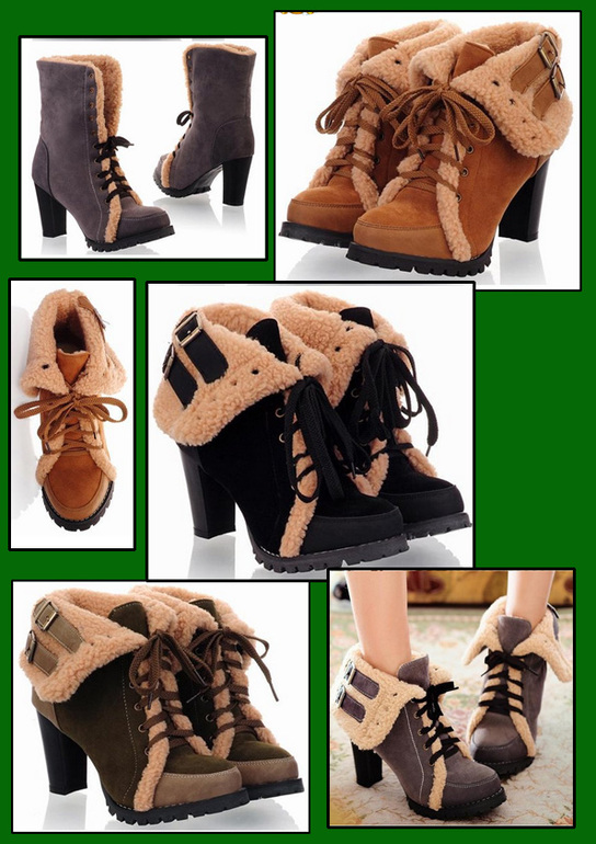 8 990 тг. Ботильоны женские зимние