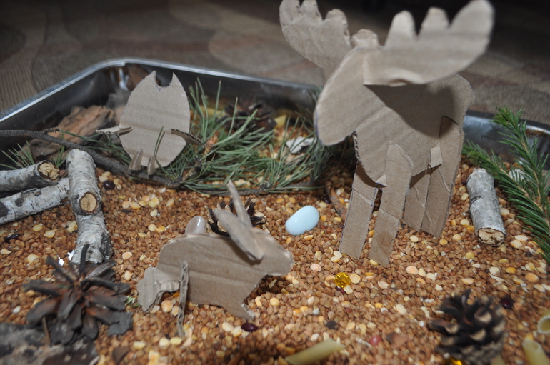 Конструирование. Картонные звери