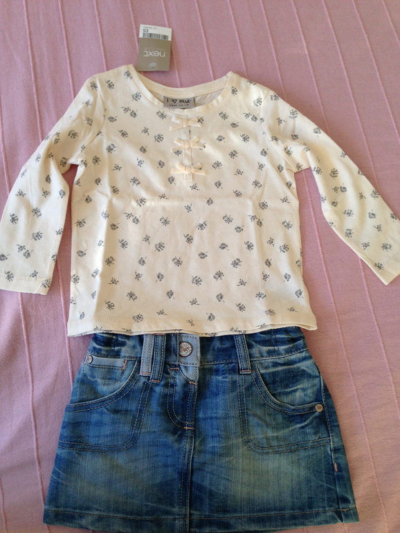 Наша посылочка NEXT, размер 12-18 сравниваю с размером 6-9