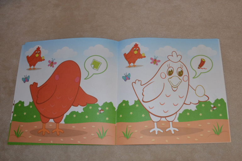 Наклейки, раскраски, найди отличие - 3 в 1